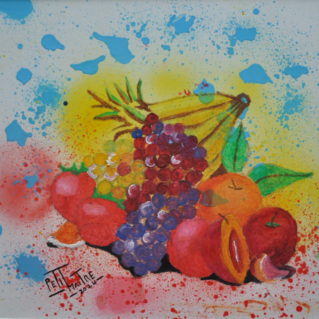 Collection de Fruits, peinture aquarelle de Petit Maître